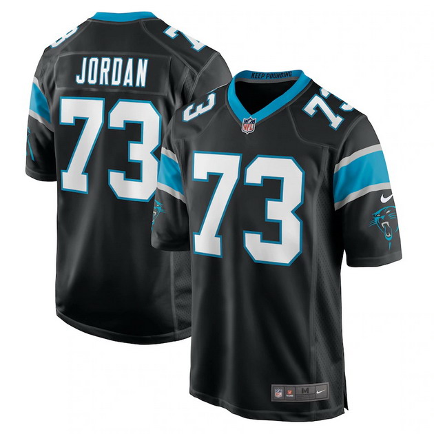 mens nike michael jordan black carolina panthers game jersey